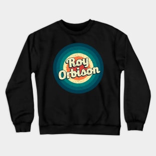 Graphic Roy Name Retro Vintage Circle Crewneck Sweatshirt